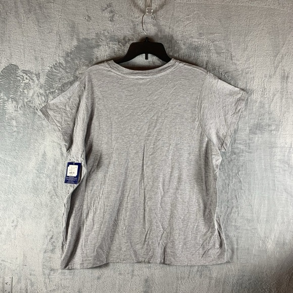 Champion Women's T Shirt 2X Classic Tee Top Short Sleeve Gray Crew‎ Neck NWT - Picture 2 of 9